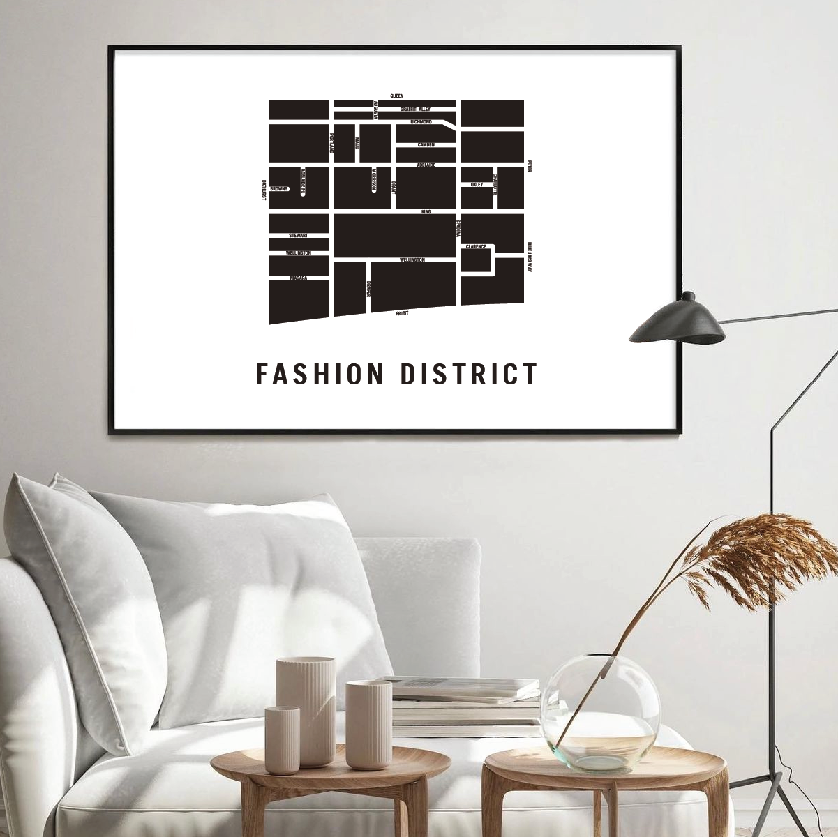 Fashion District Map, Toronto