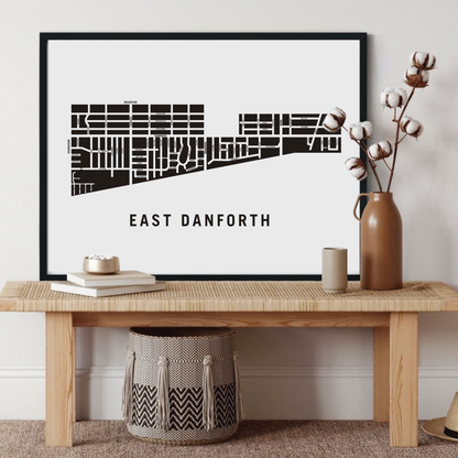 East Danforth Map, Toronto