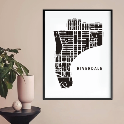 Riverdale Map, Toronto