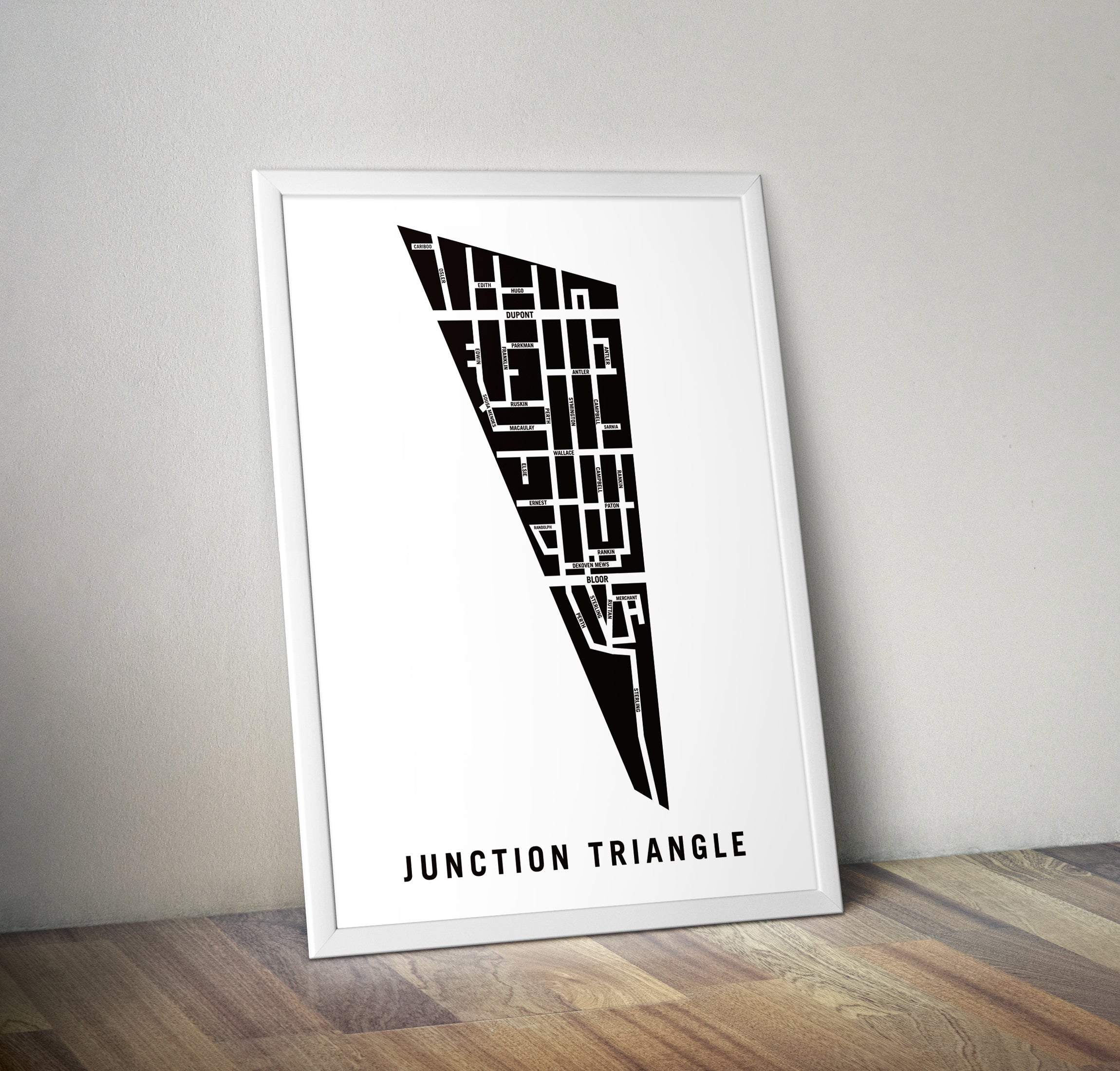 The Junction Map The Junction Triangle Neighbourhood Map Print | Toronto Housewarming ...