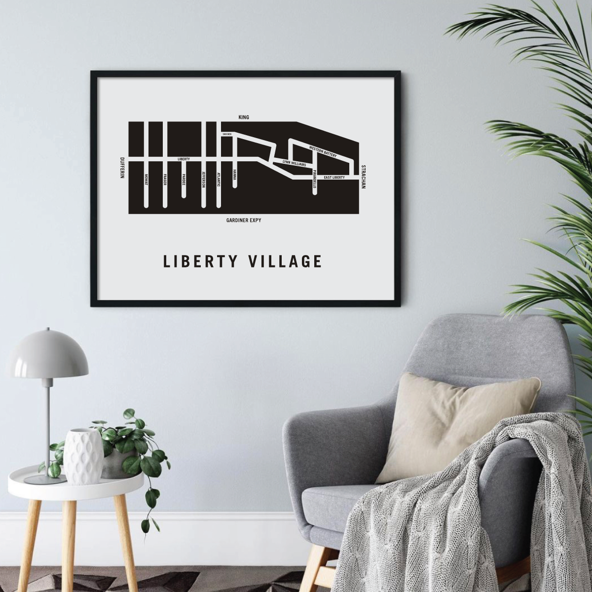 Liberty Village Map, Toronto