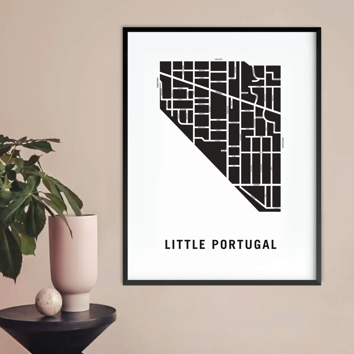 Little Portugal Map, Toronto