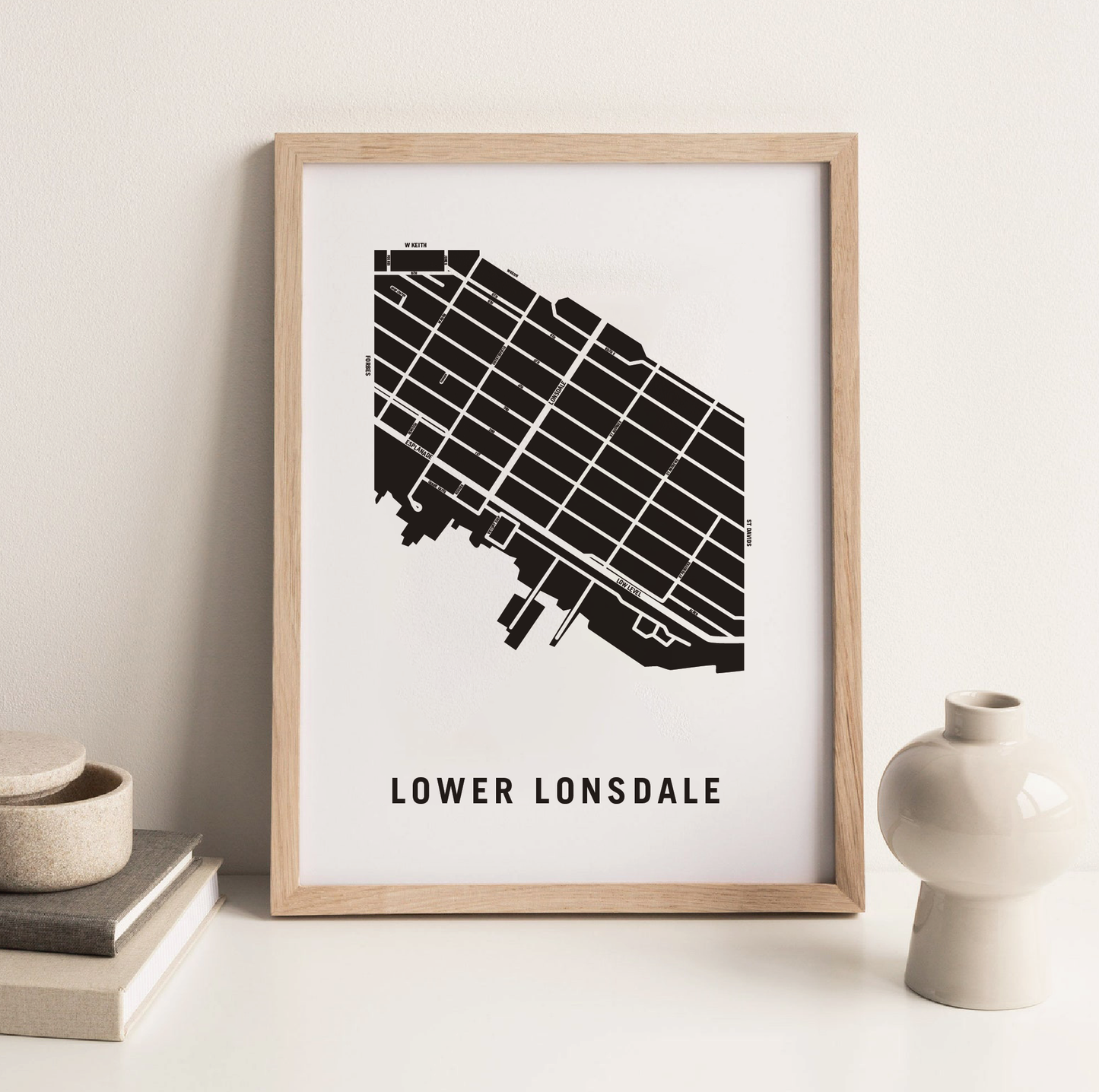 Lower Lonsdale Map, Vancouver