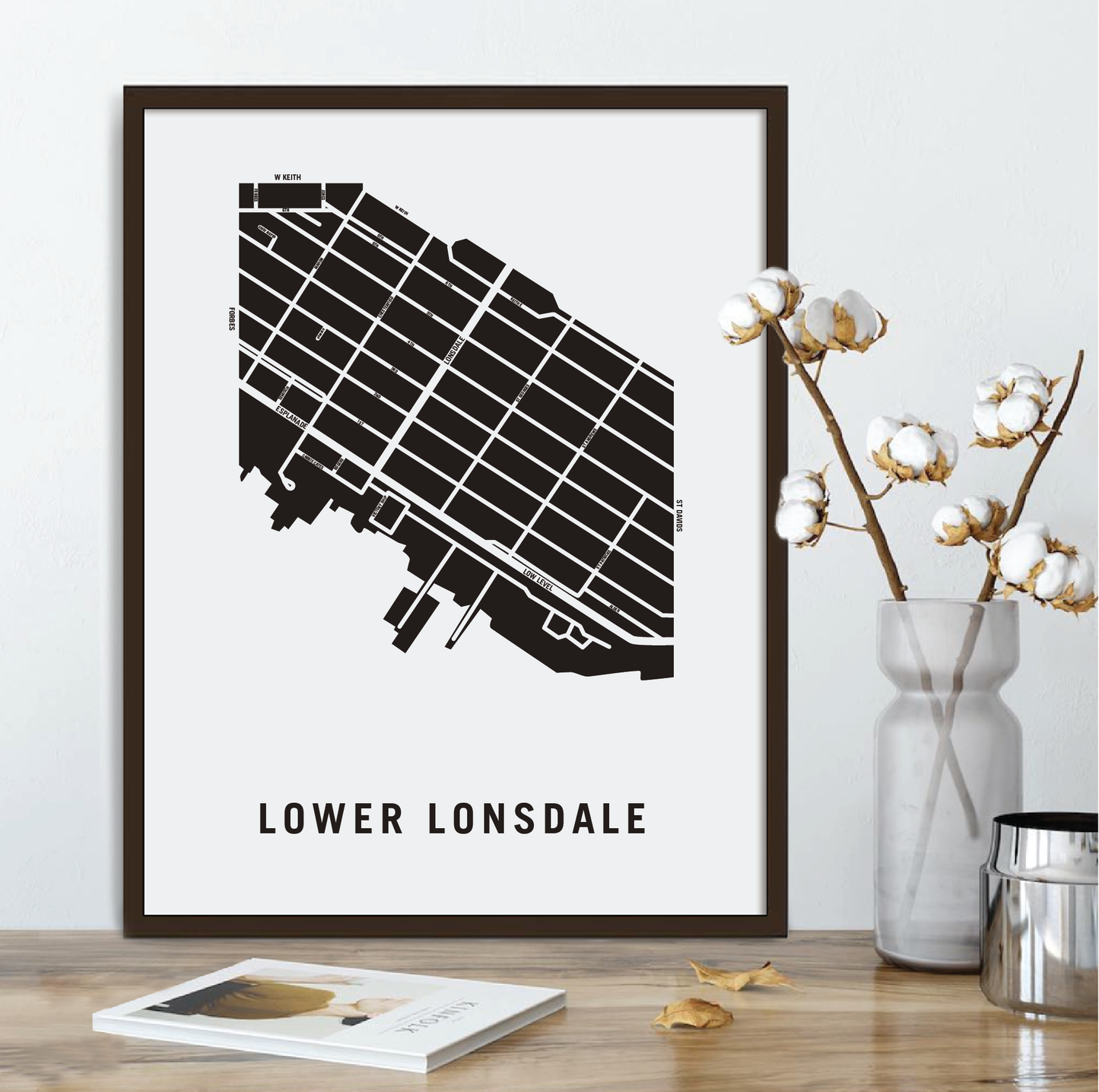 Lower Lonsdale Map, Vancouver