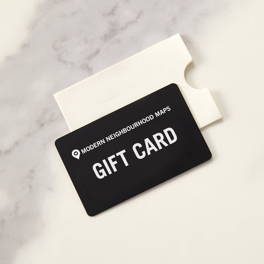 Modern Neighbourhood Maps Gift Card