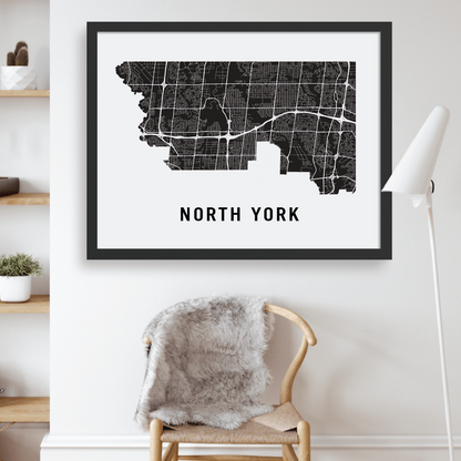 North York Map, Toronto
