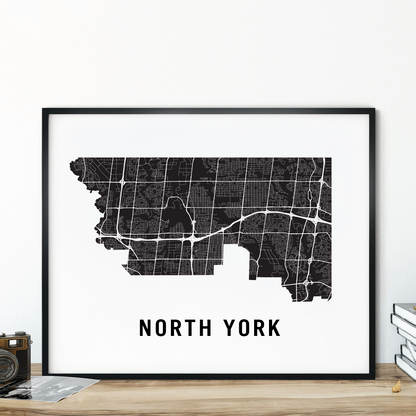 North York Map, Toronto