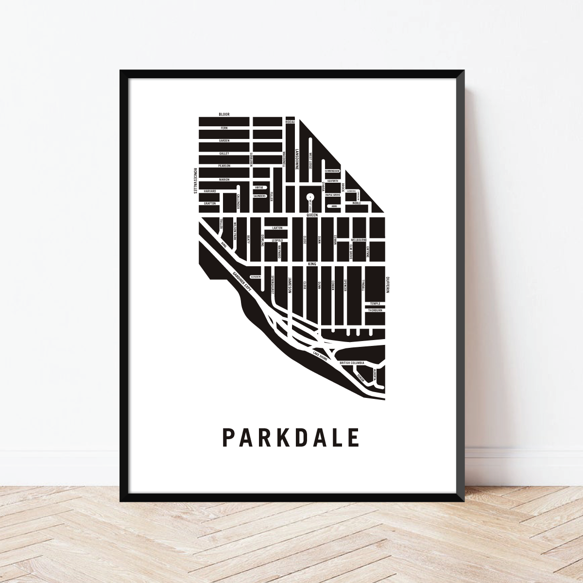 Parkdale Map, Toronto