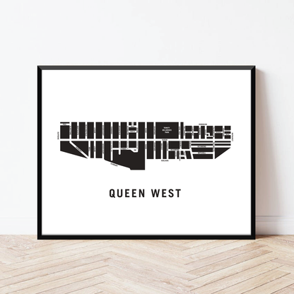 Queen West Map, Toronto
