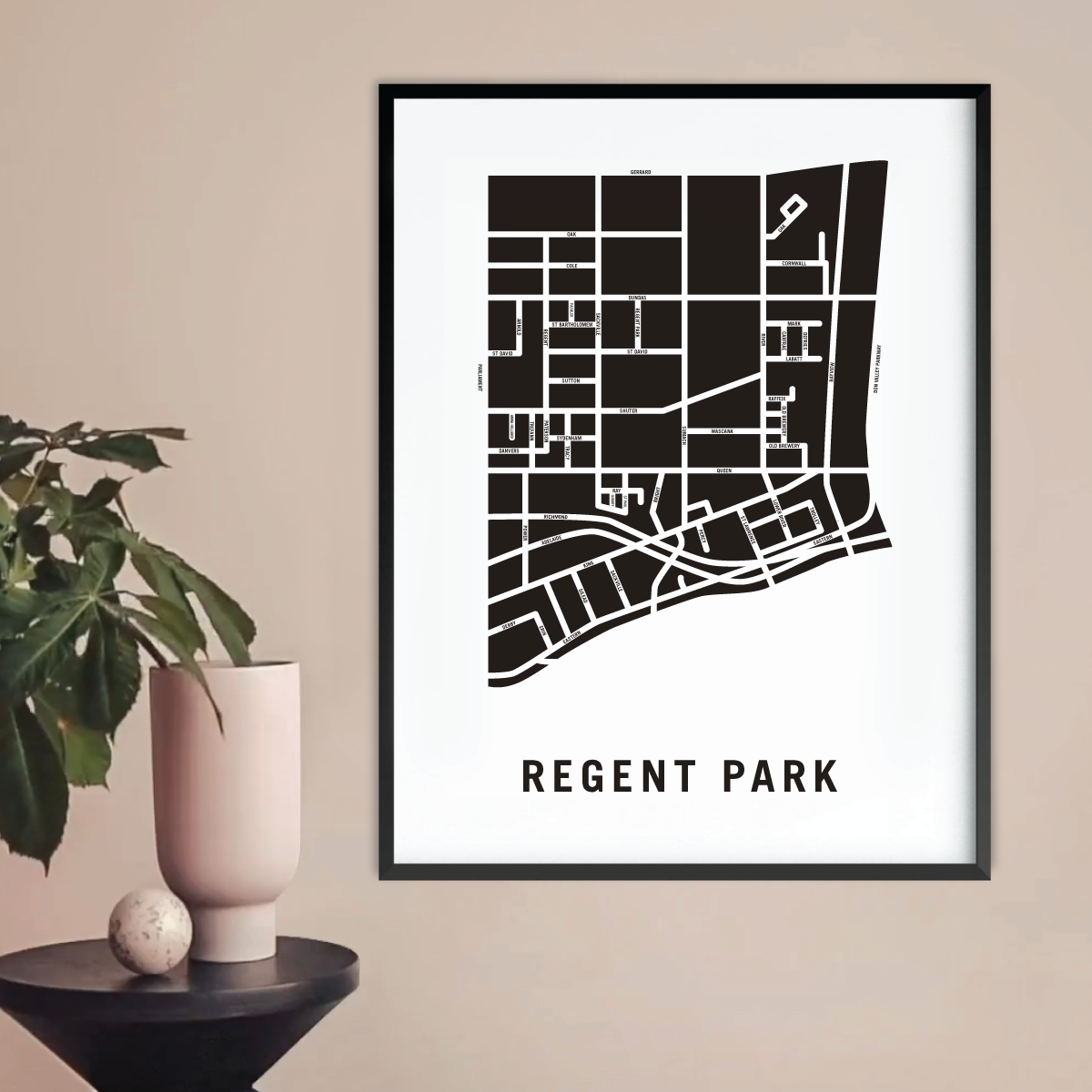 Regent Park Map, Toronto