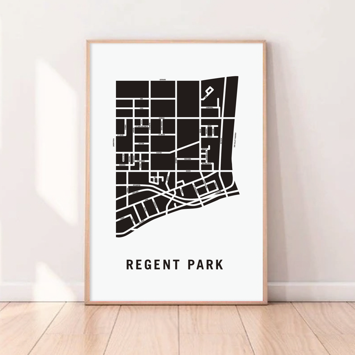 Regent Park Map, Toronto