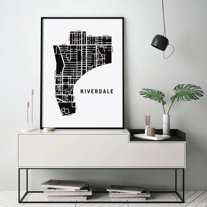 Riverdale Map, Toronto