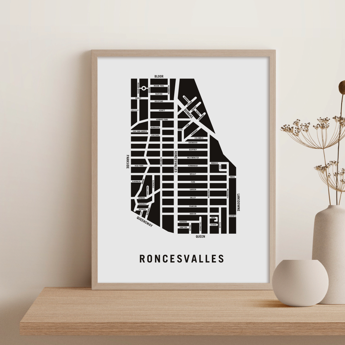 Roncesvalles Map, Toronto