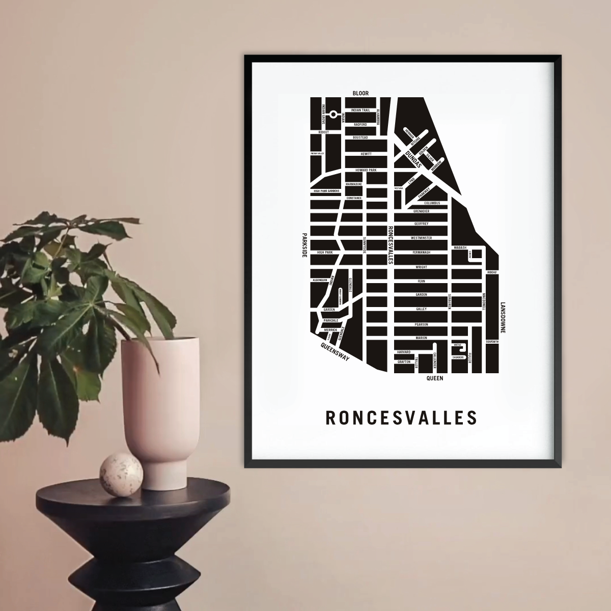 Roncesvalles Map, Toronto