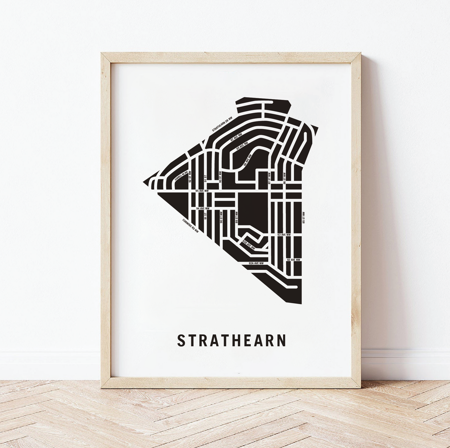 Strathearn Map, Edmonton