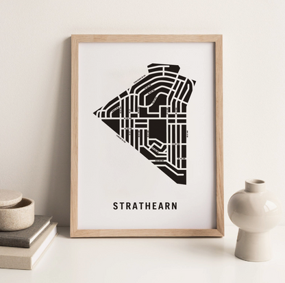Strathearn Map, Edmonton