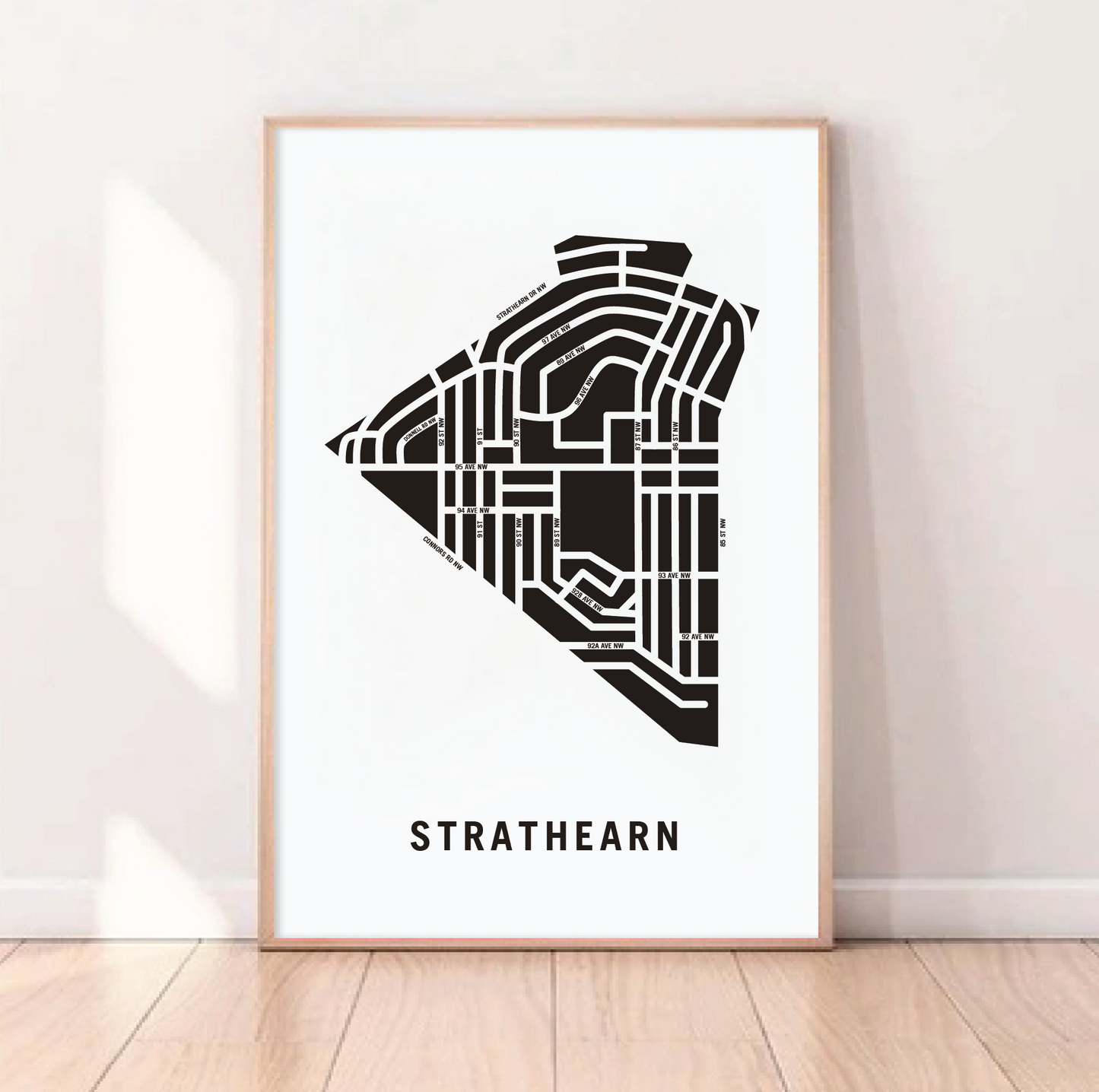 Strathearn Map, Edmonton