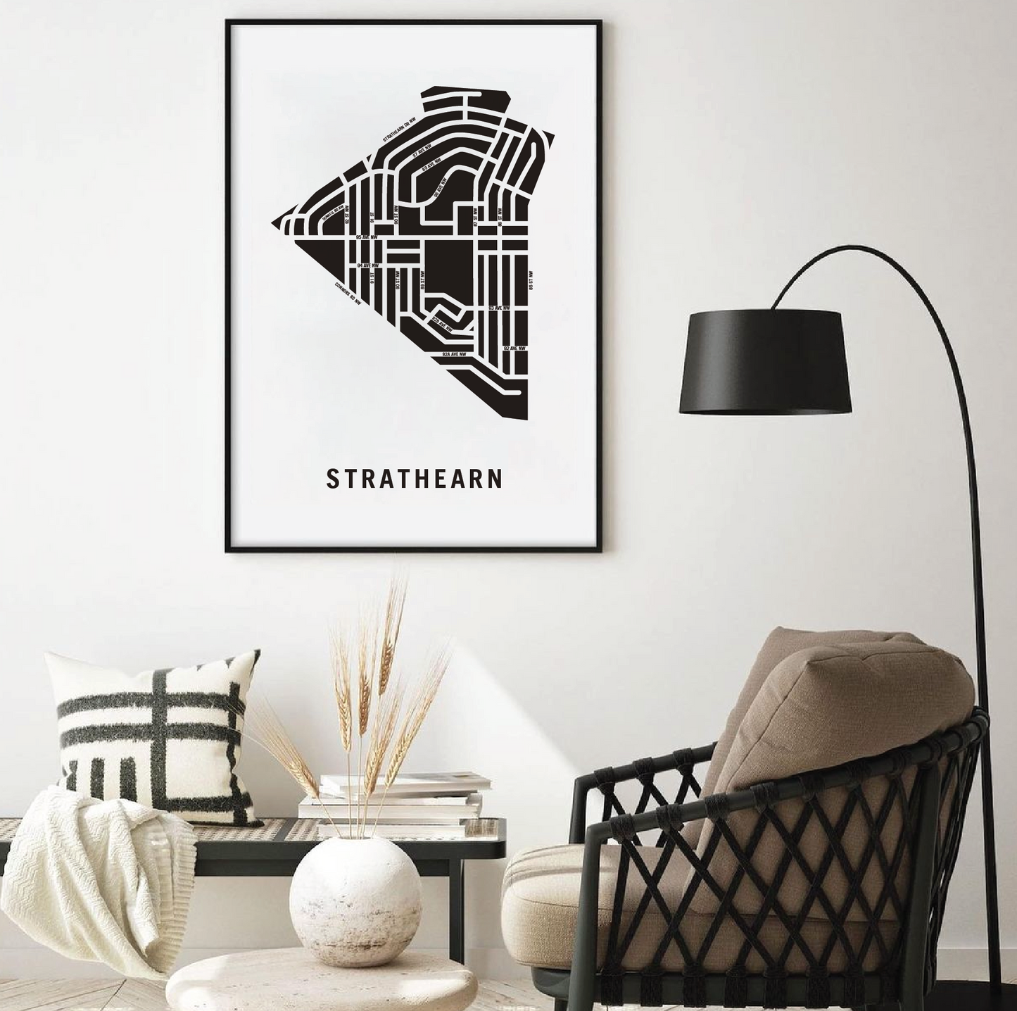 Strathearn Map, Edmonton