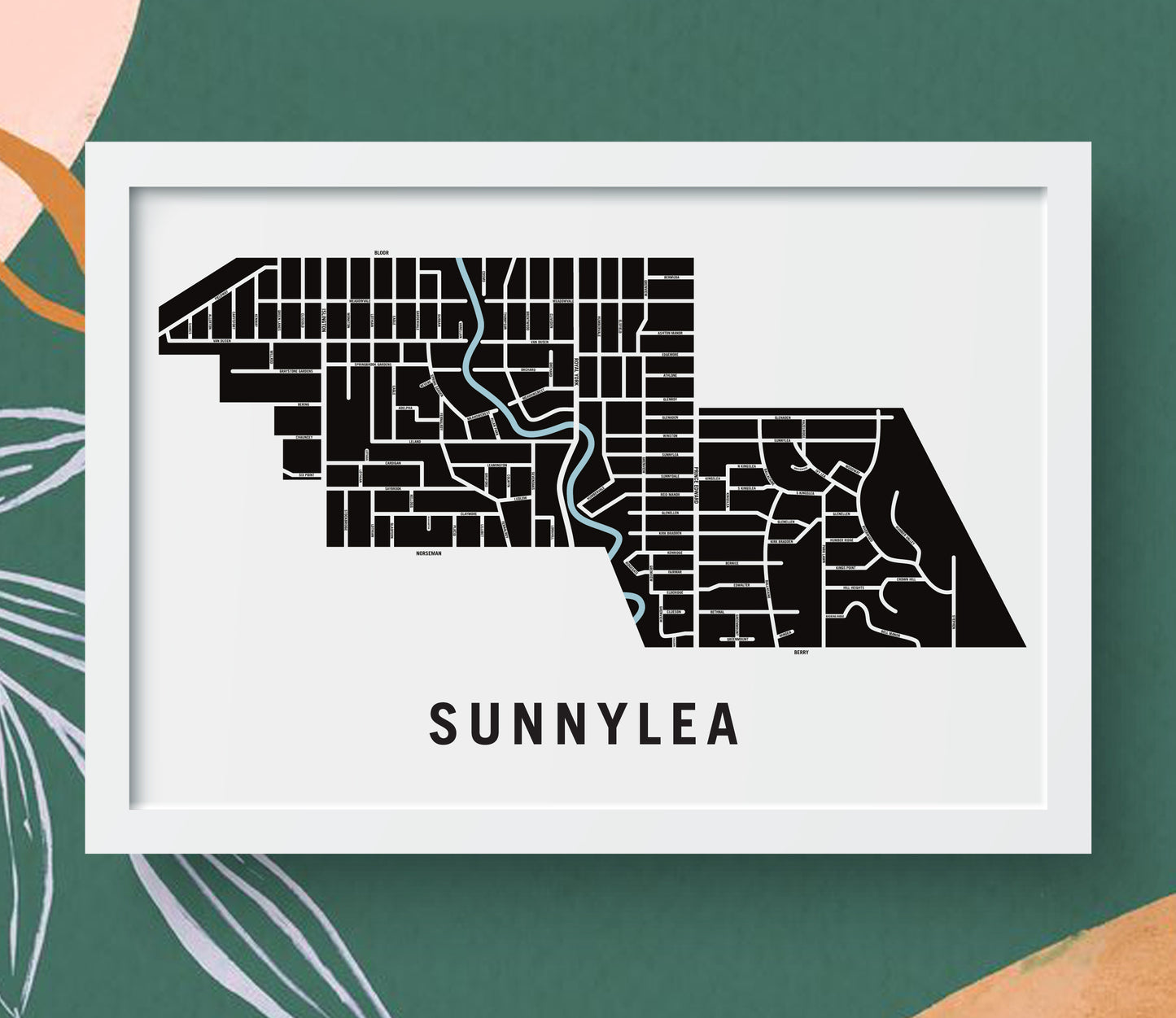 Sunnylea Map, Toronto