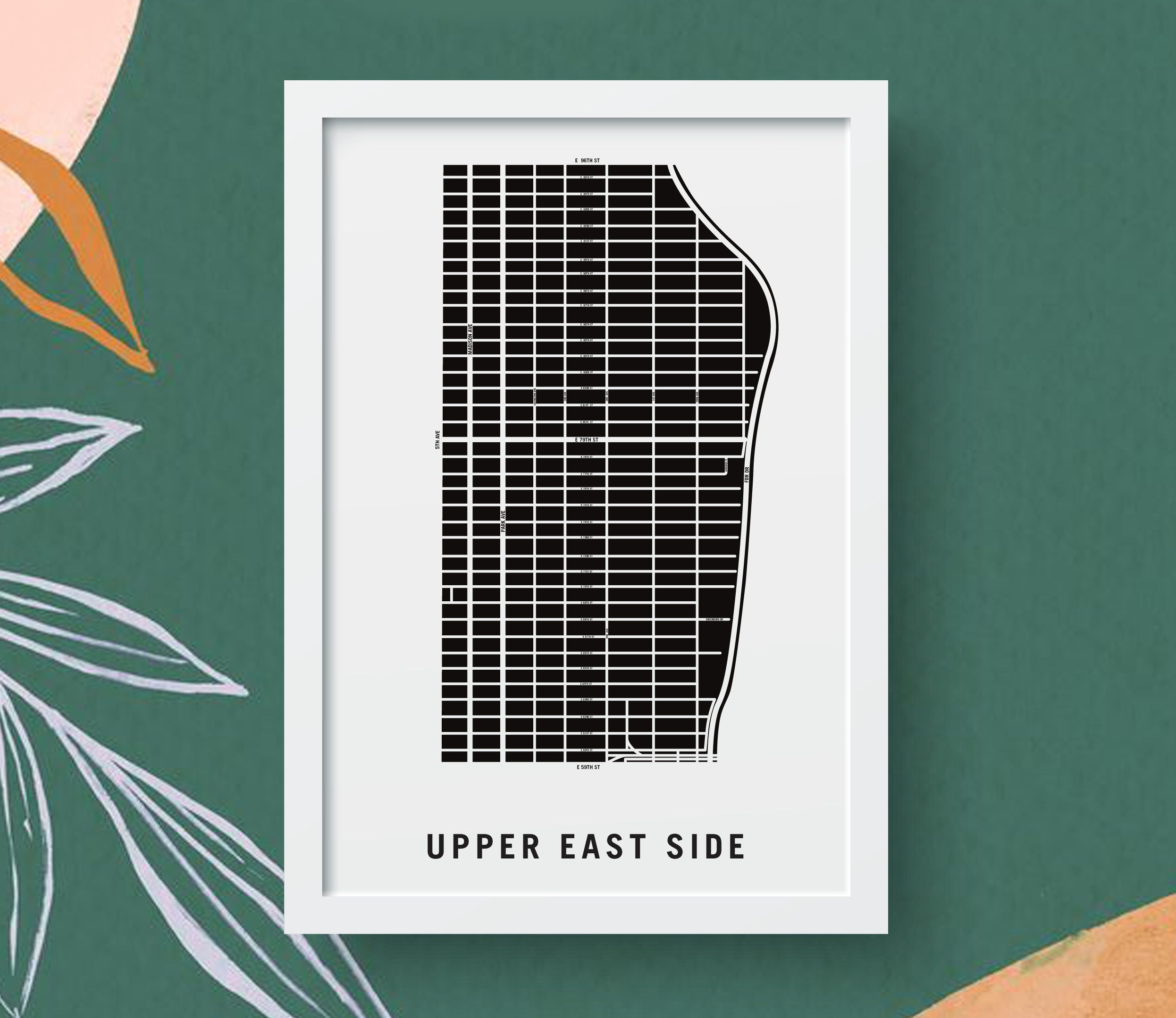 Upper East Side Neighborhood Map Where Celebrities Live NYC New York