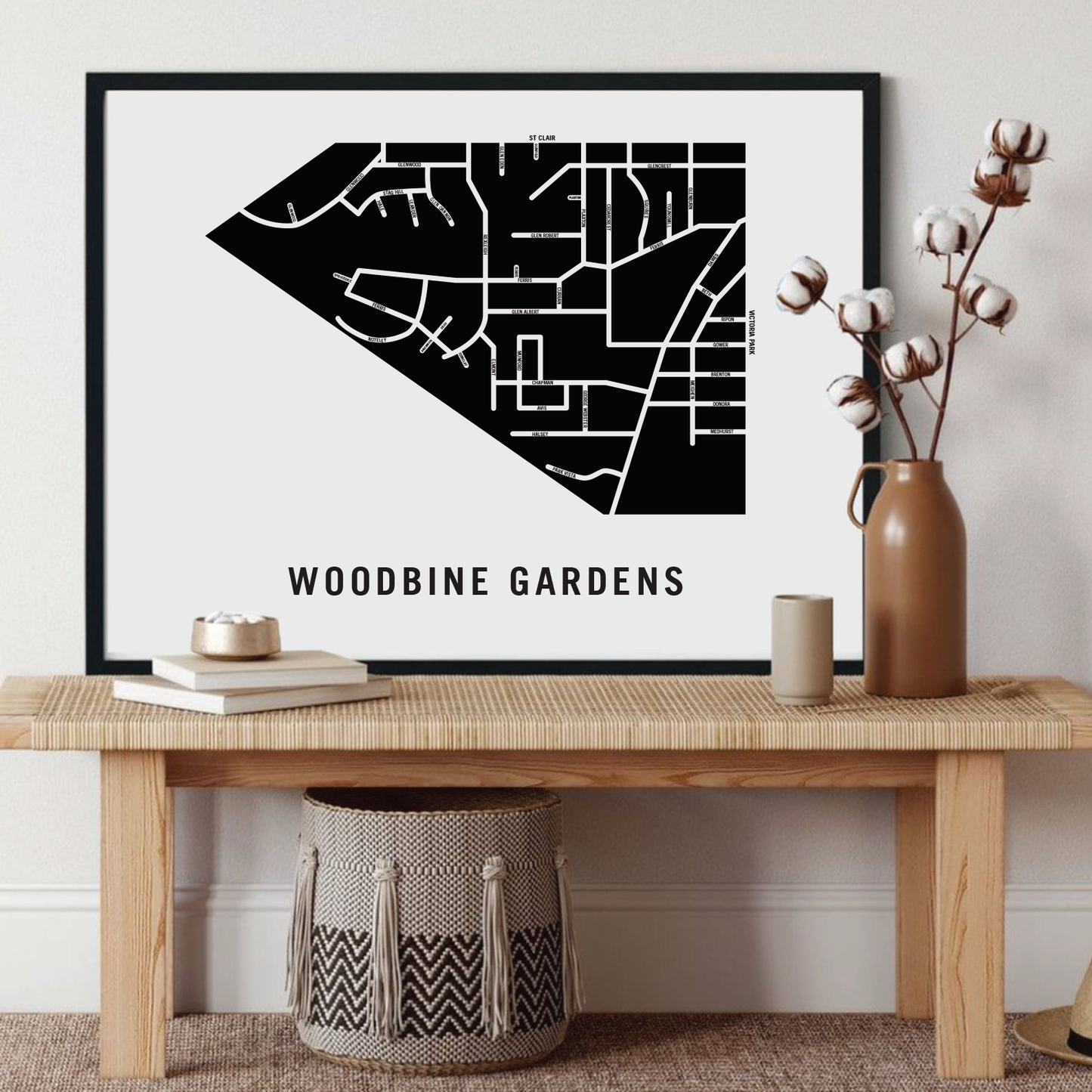 Woodbine Gardens Map, Toronto