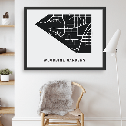 Woodbine Gardens Map, Toronto
