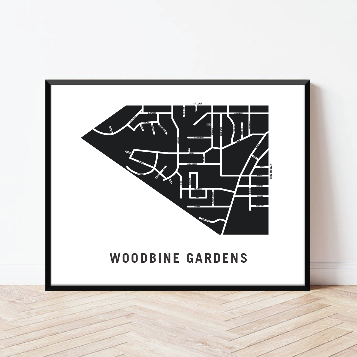 Woodbine Gardens Map, Toronto