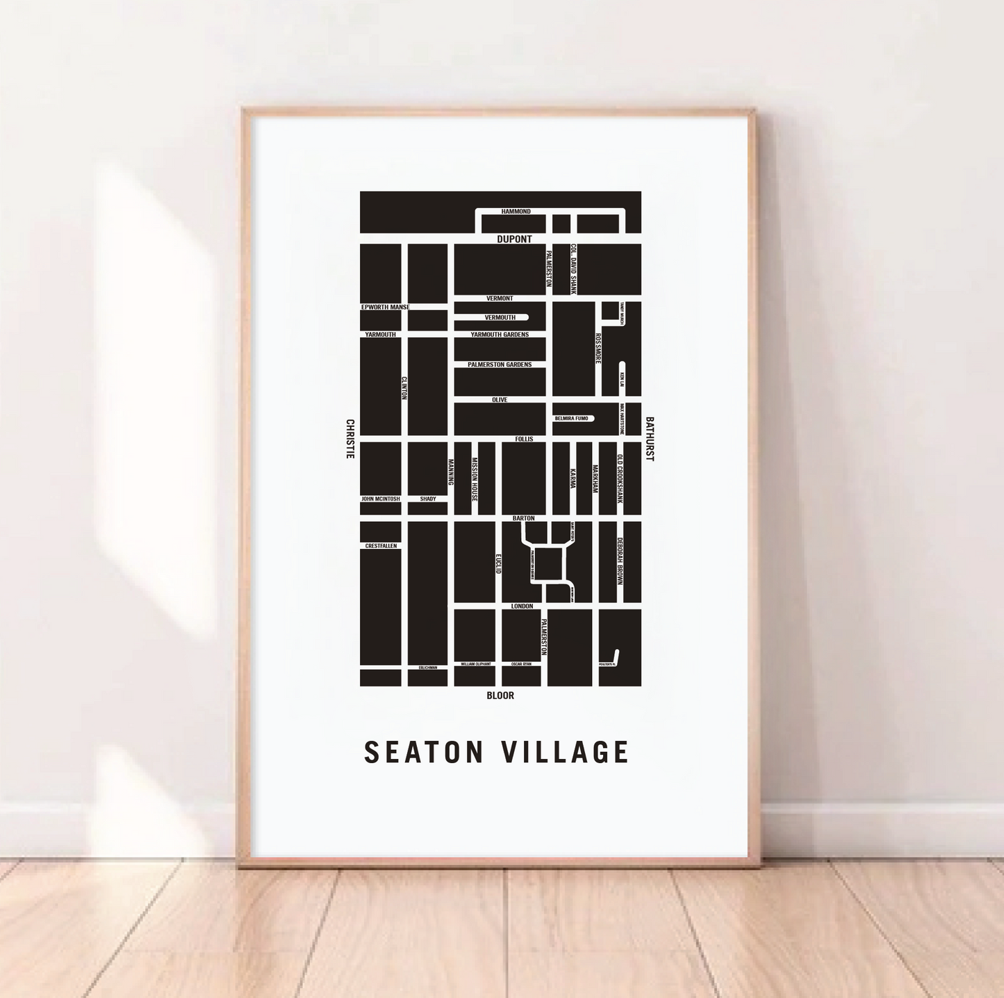 Seaton Village Map, Toronto