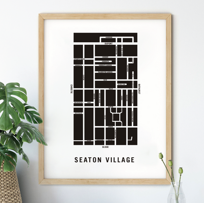 Seaton Village Map, Toronto