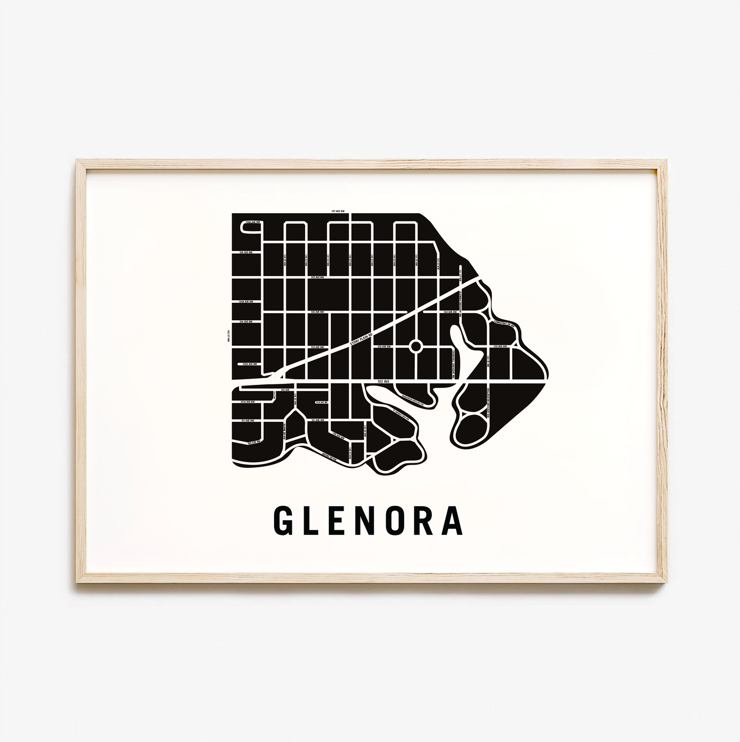 Glenora Map, Edmonton
