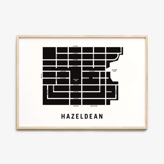 Hazeldean Map, Edmonton