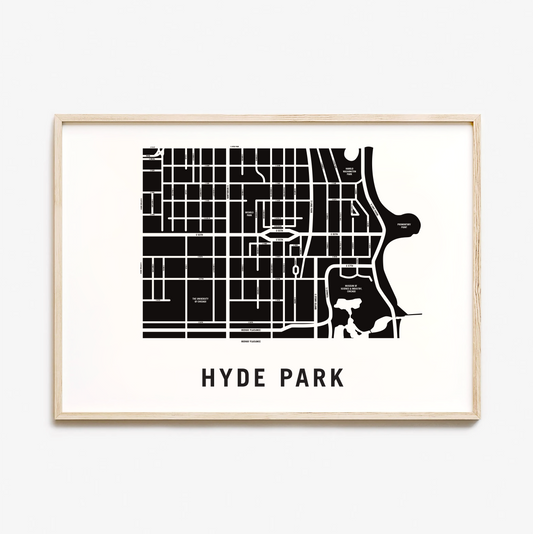 Hyde Park Map, Chicago