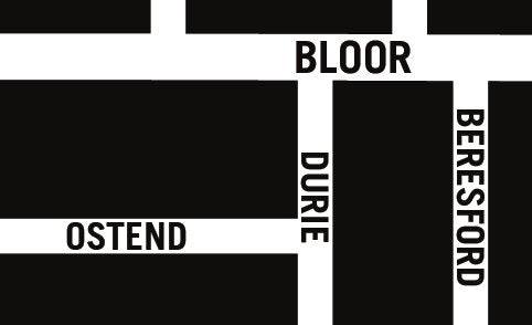 Bloor West Village Map, Toronto