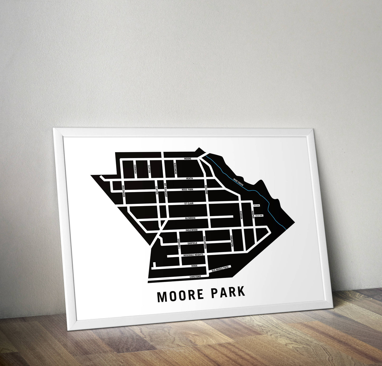 Moore Park Map, Toronto