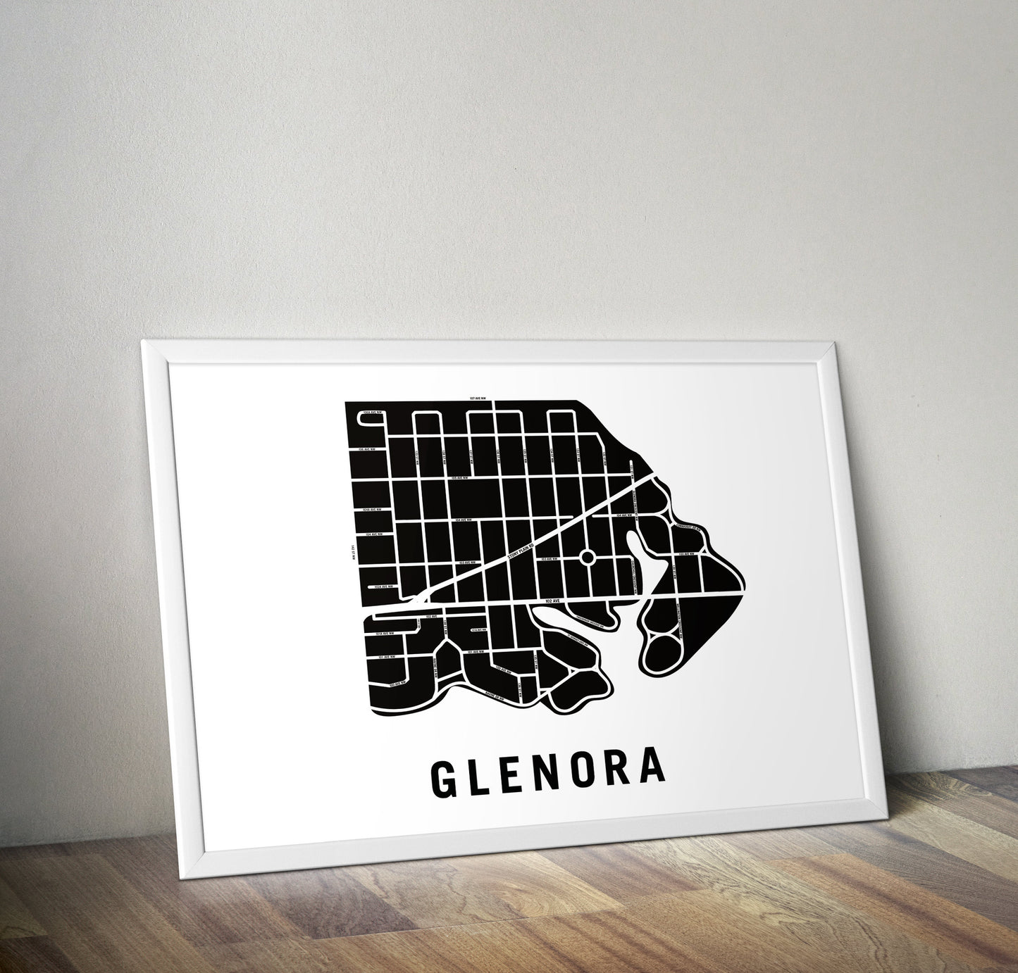 Glenora Map, Edmonton