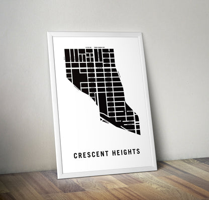Crescent Heights Map, Calgary