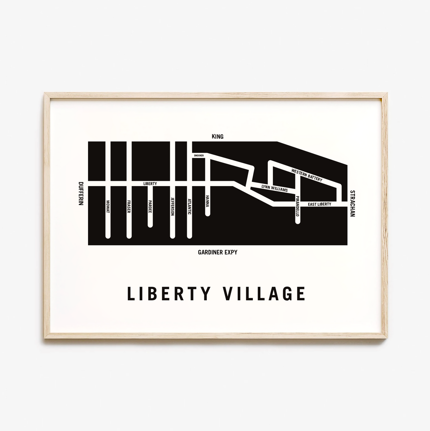 Liberty Village Map, Toronto