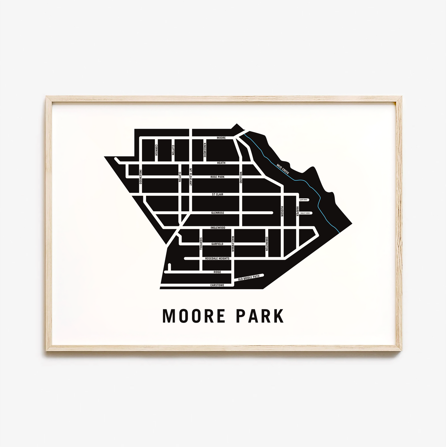 Moore Park Map, Toronto